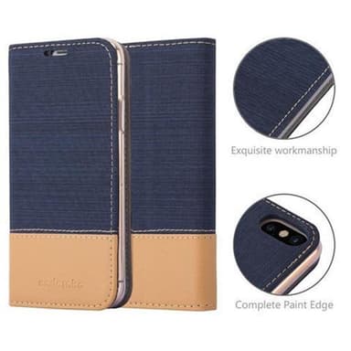iPhone X / XS Plånboksfodral Skal (Blå)