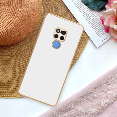 Huawei MATE 20 Skal Fodral Case (Vit)