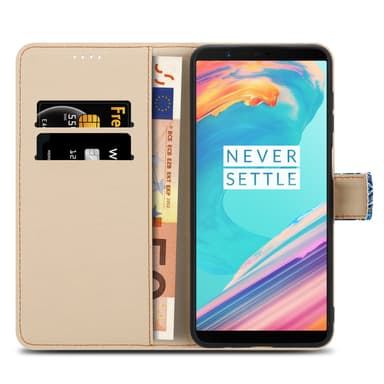 OnePlus 5T Plånboksfodral Skal (Blå)