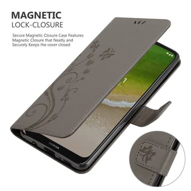 Nokia G50 5G Plånboksfodral Skal (Grå)