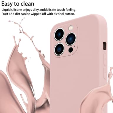 iPhone 14 PRO Skal Fodral Kedja (Rosa)