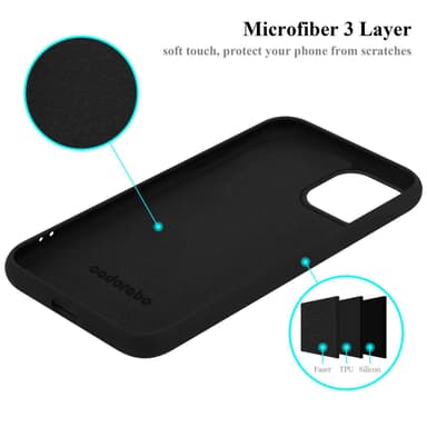 iPhone 15 PLUS Skal Fodral Case (Svart)