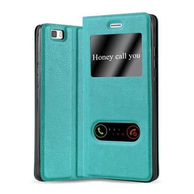 Huawei P8 LITE 2015 Plånboksfodral Skal (Turkos)