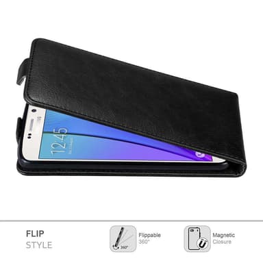 Samsung Galaxy NOTE 5 Flipfodral Skal (Svart)