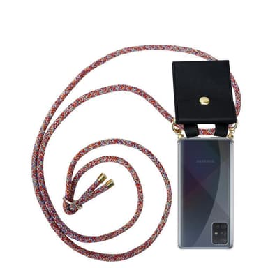 Samsung Galaxy A71 4G Skal Fodral Kedja (Röd)