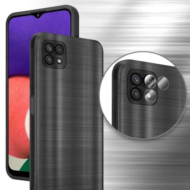 Samsung Galaxy A22 5G Skal Fodral Case (Svwart)