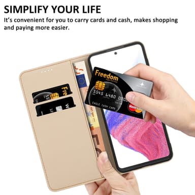 Samsung Galaxy A53 5G Plånboksfodral Skal (Svart)