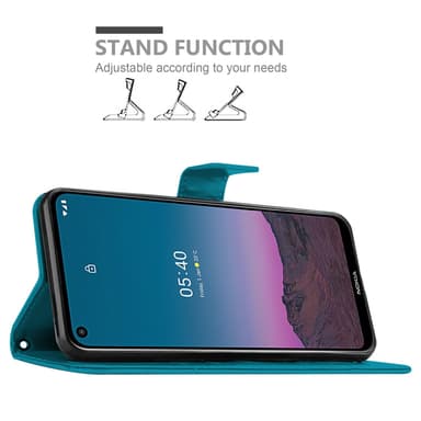 Nokia 5.4 Plånboksfodral Skal (Blå)