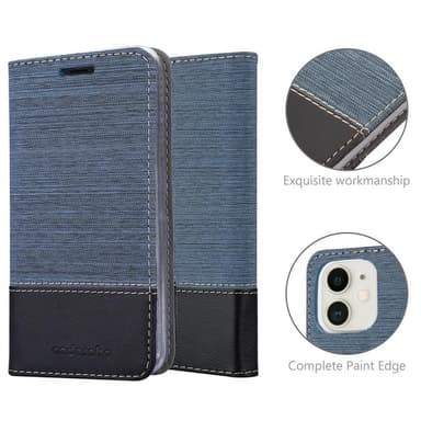 iPhone 12 MINI Plånboksfodral Skal (Blå)
