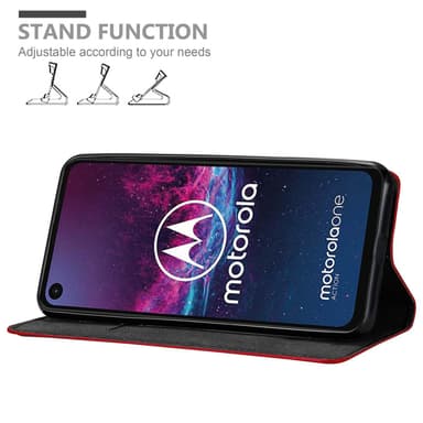 Motorola ONE ACTION Skal Fodral Case (Röd)