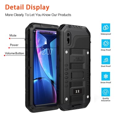 iPhone XR Skal Fodral Case (Svart)