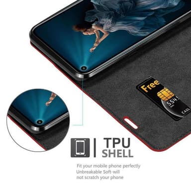 Honor 20 PRO Skal Fodral Case (Röd)