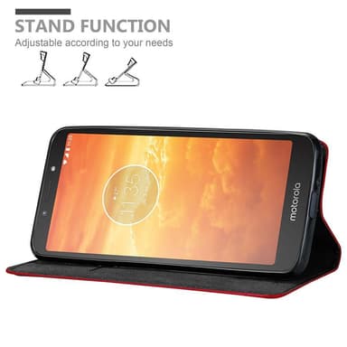Motorola MOTO E5 PLAY Skal Fodral Case (Röd)