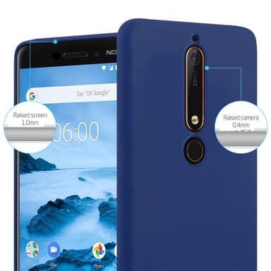 Skal Nokia 6.1 Fodral Case (Blå)