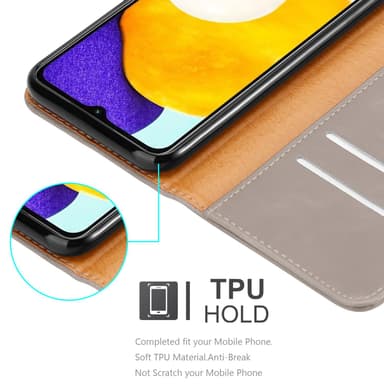 Samsung Galaxy A13 5G Plånboksfodral Skal (Brun)