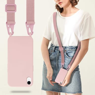 iPhone XR Skal Fodral Kedja (Rosa)