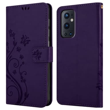 OnePlus 9 PRO Plånboksfodral Skal (Lila)
