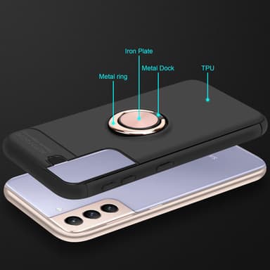 Samsung Galaxy S21 PLUS Skal Fodral Case (Svart)