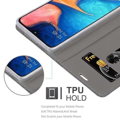 Samsung Galaxy A10e / A20e Plånboksfodral Skal (Grå)
