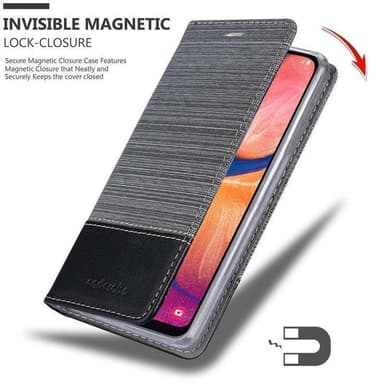 Samsung Galaxy A10e / A20e Plånboksfodral Skal (Grå)