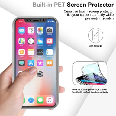 Skal iPhone X / XS Fodral Case (Transparent)