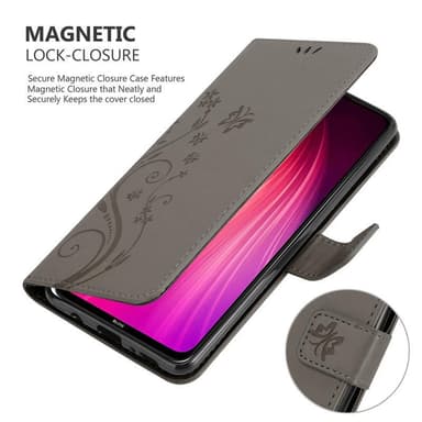 Xiaomi RedMi NOTE 8 Plånboksfodral Skal (Grå)