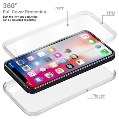 Skal iPhone X / XS Fodral Case (Transparent)