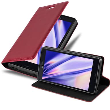 Sony Xperia Z3 COMPACT Skal Fodral Case (Röd)