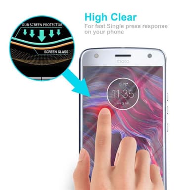 Motorola MOTO X4 Skyddsglas Skyddsfilm Skärmskydd