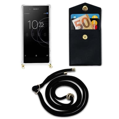 Sony Xperia XA1 Skal Fodral Kedja (Svart)