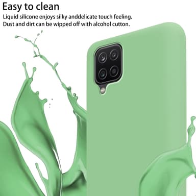 Samsung Galaxy A12 / M12 Skal Fodral Kedja (Grön)