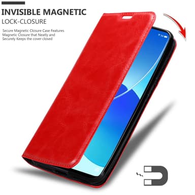 Oppo Reno6 5G Skal Fodral Case (Röd)