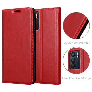 Oppo Reno6 5G Skal Fodral Case (Röd)