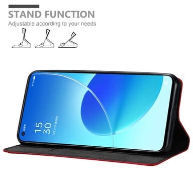 Oppo Reno6 5G Skal Fodral Case (Röd)