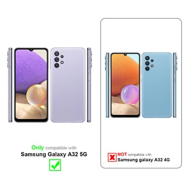 Samsung Galaxy A32 5G Skal Fodral Case (Grön)