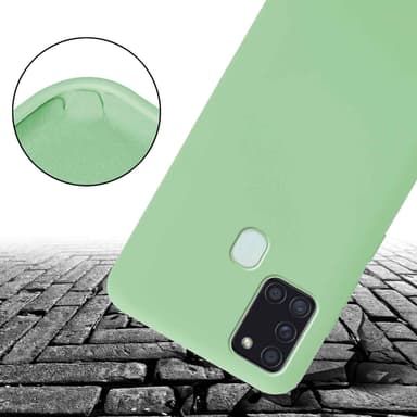 Samsung Galaxy A21s Skal Fodral Kedja (Grön)