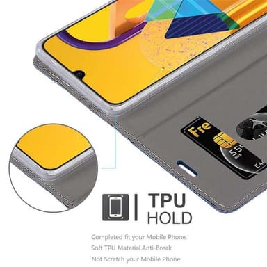 Samsung Galaxy M21 / M30s Plånboksfodral Skal (Blå)