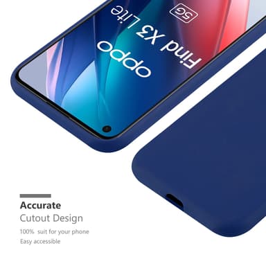 Skal Oppo FIND X3 LITE Fodral Case (Blå)