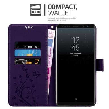 Samsung Galaxy NOTE 8 Plånboksfodral Skal (Lila)