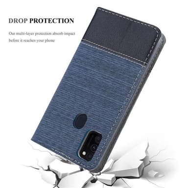 Samsung Galaxy M21 / M30s Plånboksfodral Skal (Blå)