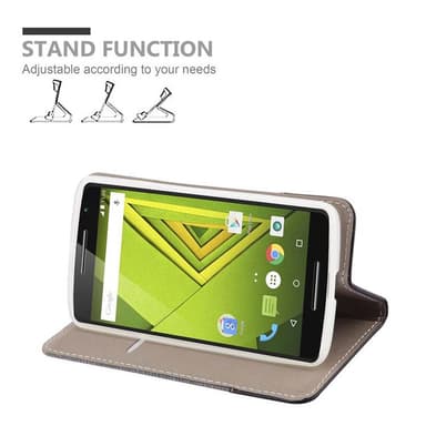 Motorola MOTO X PLAY Plånboksfodral Skal (Grå)