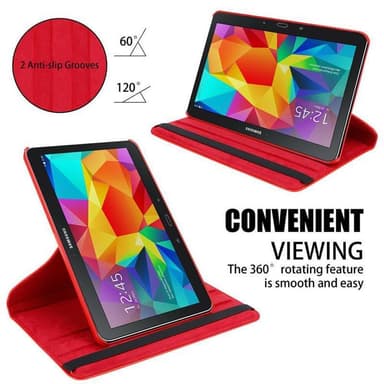 Skal Samsung Galaxy Tab 4 (10.1 tum) Fodral Case (Röd)