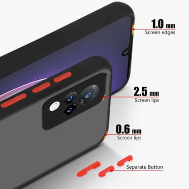 Vivo V21 4G / 5G Skal Fodral Case (Svart)