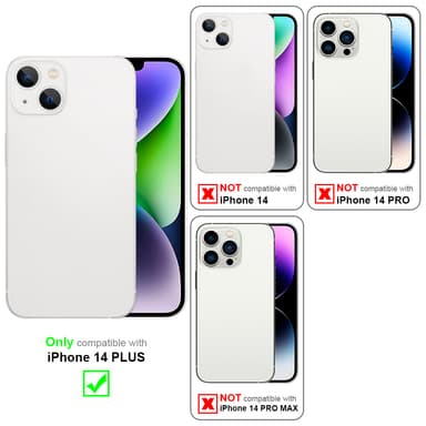 iPhone 14 PLUS Skal Fodral Case (Röd)