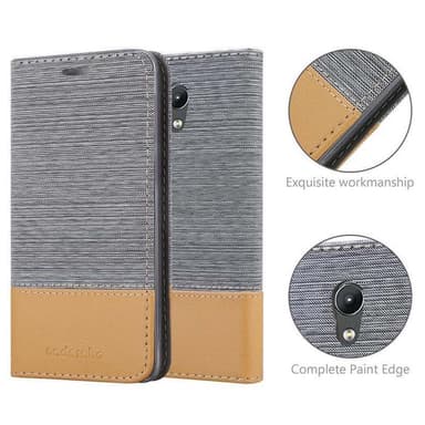 Lenovo P2 Plånboksfodral Skal (Grå)