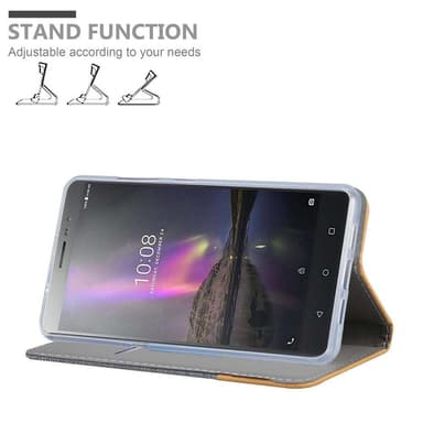 Lenovo P2 Plånboksfodral Skal (Grå)