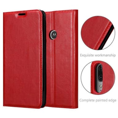 Motorola MOTO E6 PLUS Skal Fodral Case (Röd)