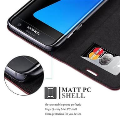 Samsung Galaxy S7 EDGE Skal Fodral Case (Röd)