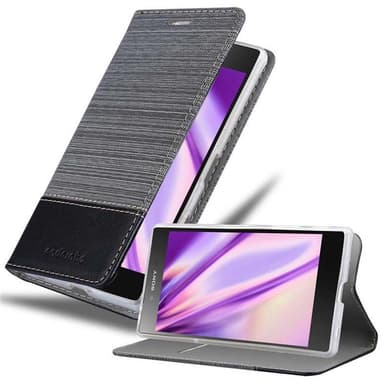 Sony Xperia Z5 PREMIUM Plånboksfodral Skal (Grå)