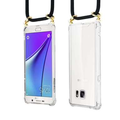 Samsung Galaxy NOTE 5 Skal Fodral Kedja (Svart)